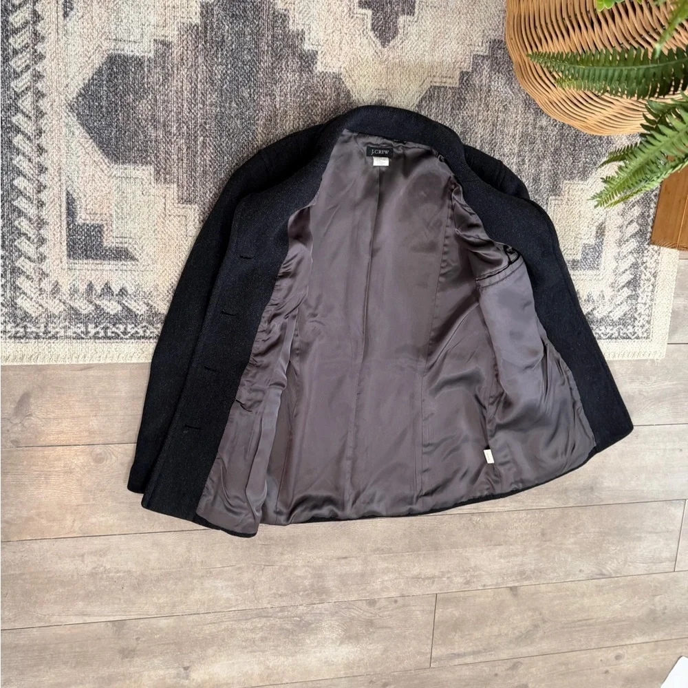 Vintage Y2K J. Crew Petite Women’s Peacoat Virgin Wool Cashmere Nylon